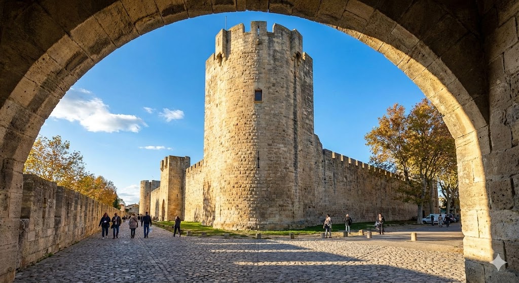 Remparts, Tour de Constance, salins roses, Camargue, idées en famille, bons plans gratuits et infos pratiques pour organiser votre visite à Aigues-Mortes.